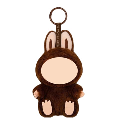 Llaveros de peluche La-bubu, marionetas La-bubu, tarjeta colgante de peluche La-bubu, muñeco de peluche La-bubu, llavero de peluche de 17 cm, llavero de cumpleaños para niños (DUODUO)