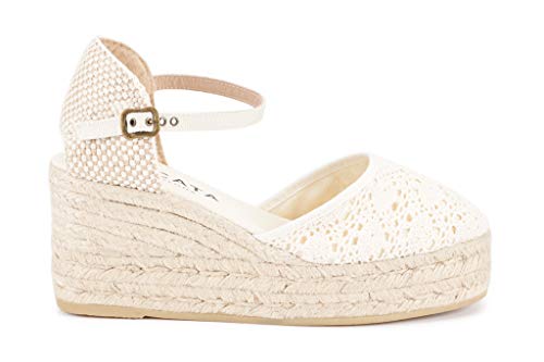 Image of VISCATA Satuna Women's Sandals Espadrille Canvas Buckle Wedges
