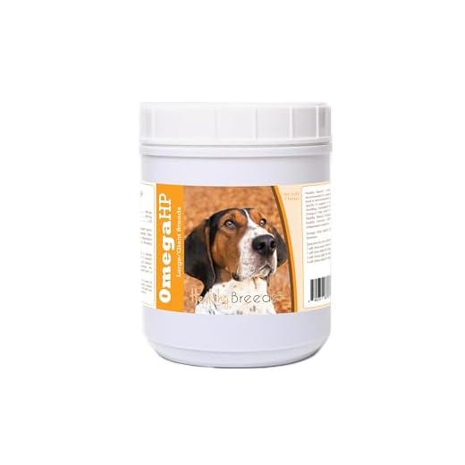 Healthy Breeds Treeing Walker Coonhound Omega HP Fatty Acid Skin and Coat Support Soft Chews 90 Count