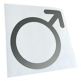 Kiwistar - Autoaufkleber - Männliches Geschlecht - Goldchrom - 10x10cm - Aufkleber Auto, Laptop, Fahrrad, LKW, Motorrad mehrfarbig JDM Decal Racing