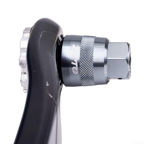 Herramienta de extracción de cubierta lateral de manivela con acabado CNC compatible con modelos DUB BB30 (negro)