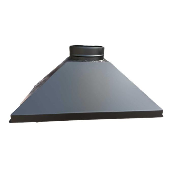 Campana extractora para barbacoa, horno, L 95 x P 58 x H 36 cm, salida de humos 25 cm