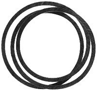 Rotary 754-0370, 954-0370, Courroie de rechange MTD en fibre d'aramide pour jardin, pelouse, approvisionnement, entretien