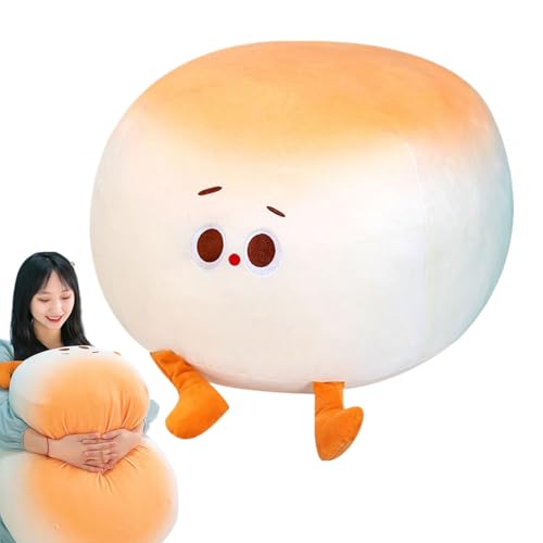 Cojín de peluche genérico con forma de pan, almohada de peluche para aperitivos de simulación – Compañero de juego con expresión linda para sofá de coche, salón