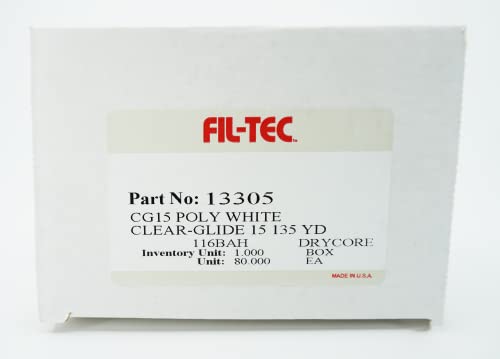 Clear-Glide Class 15 Prewound "A" Bobbins White - 80 Count #TOP2