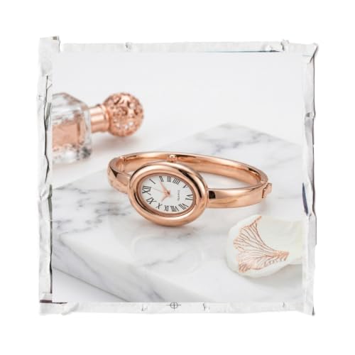 Image of WISEWALKER Women & Girls Premium Quality Oval Dial Bangle Bracelet Watch for Ladies Wrist Watch | Casual | Formal | Traveling | Party Watch for Women