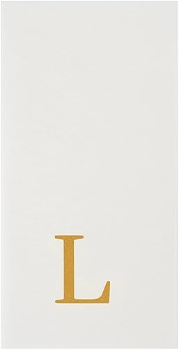 Miniatura 524 de Luxenap - Toallas de invitados de 15.8 x 7.9 pulgadas, 50 toallas de mano con letras plateadas, letra "P", fuente Sans Serif, servilletas de papel