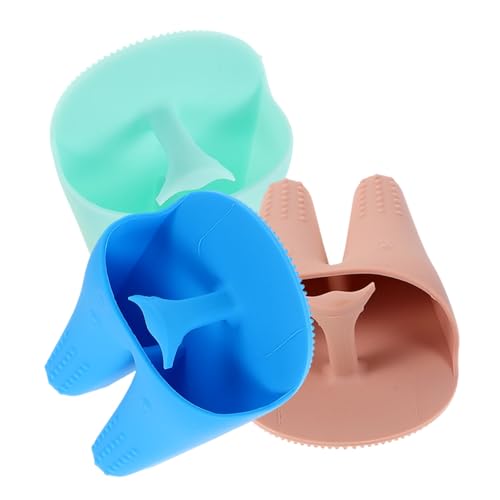 MERRYHAPY Facial Cleansing Brush Set Silicone Exfoliating Brush Soft Bristles Face Scrubber for Women Skin Care Tool Deep Clean Smooth Skin