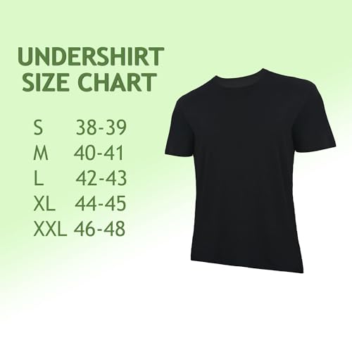 Premium T-Shirts for Men Rayon Made from Bamboo Crewneck Undershirt Tees Moisture Wicking 1 Pack3