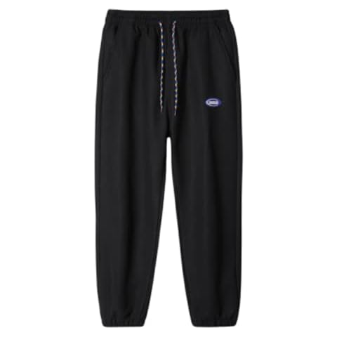 CL.HHan Tracksuit Bottoms Men Casual Sports Joggers Slim Fit Gym Pants Running Training Long Sweatpants Elasticated Waist with Pockets Black Cover