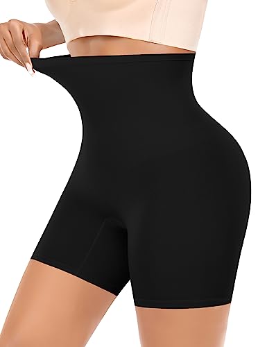 Image of Werena Seamless Slip Shorts for Women Under Dress Shaping Boyshorts Panties Tummy Control Shapewear