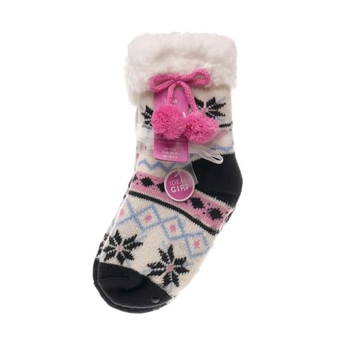 Premium Christmas Sock Girls Fluffy - Socks AZ638 Grey A 3-62
