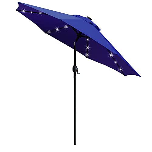 Sunnyglade Solar LED 9' Patio Umbrella