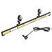 V-SEK 35.5 Inch Traffic Advisor Strobe Light Bar 32 LED Hazard Warning Emergency High Intensity Directional Flashing Safety Lightbar 13 Flashing Modes with Cigarette Lighter Suction Cup (Amber White)