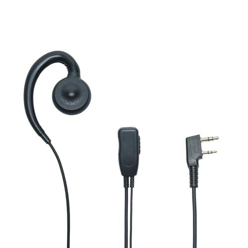 Auricular Walkie Talkie micro PTT forma C para Baofeng UV82 Kenwood Protalk Retevis RT21 3