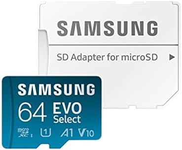Samsung EVO Select 64GB microSDXC UHS-I U1 130MB/s Full HD Memory Card inc. SD-Adapter (MB-ME64KA/EU)