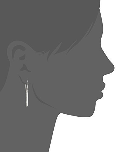 Chaps Women's Silvertone Bar Drop Leverback Earrings #TOP1