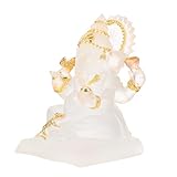 Decoración de ganapati: con detalles de excelente elaboración, la apariencia del producto es vívida y realista. es una pieza de colección y decoración del este de asia, ¡perfecta para budistas y amantes de la cultura! estatua de elefante