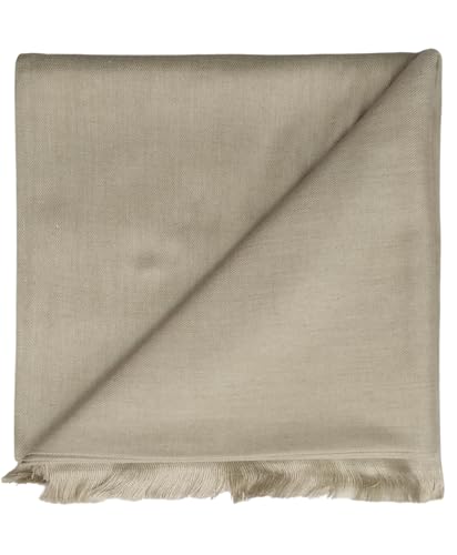 Image of Arvore Bunkaar Men's Dhariwal Plain Woolen Handloom Lohi /Shawl (48 inch X 102 inch)
