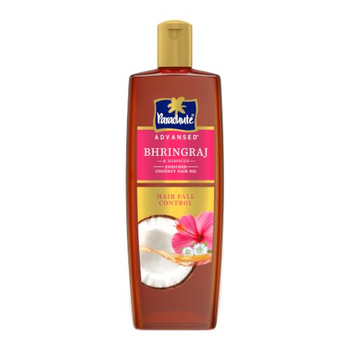 Image of Parachute Advansed Bhringraj & Hibiscus-enriched Coconut Hair Oil| Hibiscus Oil| Superfoods' Touch| Hair Fall Control| 100 Ml