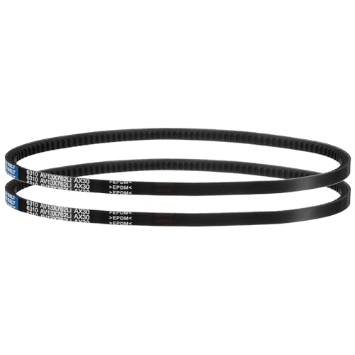 Image of AX30 Belt, Raw Edge Cogged Industrial Rubber EPDM V-Belt, Pack of 2