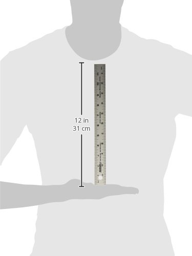 Johnson Level & Tool J112 Aluminum Rule, 12", 1 Ruler #TOP1
