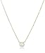 Dogeared Will You Be My Bridesmaid?, Small Button White Pearl Necklace, 16