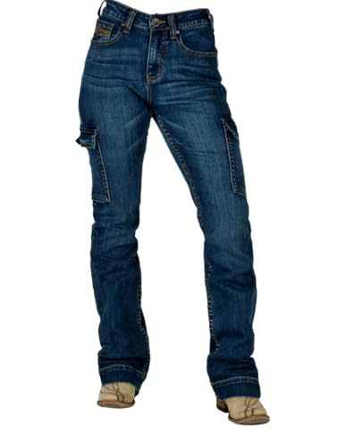 Cowgirl Tuff Western Jeans Womens Raise Bar Medium Wash JRAISE
