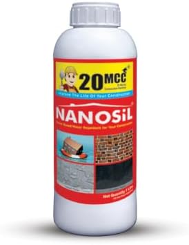 Nanosil Leakage Repair Waterproofing Product Roof Water Leakage Solution Repellent for Home Bathroom Terrace Silicon Based Construction Water Proofing Glue -1Ltr