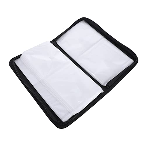 Homoyoyo CD Bag DVD Holder for Car DVD Storage Box Zip Lock Organizer Vcd Organizers Storage Case Disc Storage Bag Car CD Case CD Zipper Case Large Capacity CD Bag Square Oxford Cloth Shell