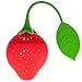 1 forma de fresa té infusor de silicona bolsa de té floja hoja de té filtro hierba especias filtro cocina accesorios diseño moda