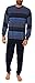 Produktbild Eleganter Herren Frottee Pyjama Schlafanzug mit Bündchen, auch in Übergrößen - 291 101 93 708, Farbe:Marine, Größe2:52