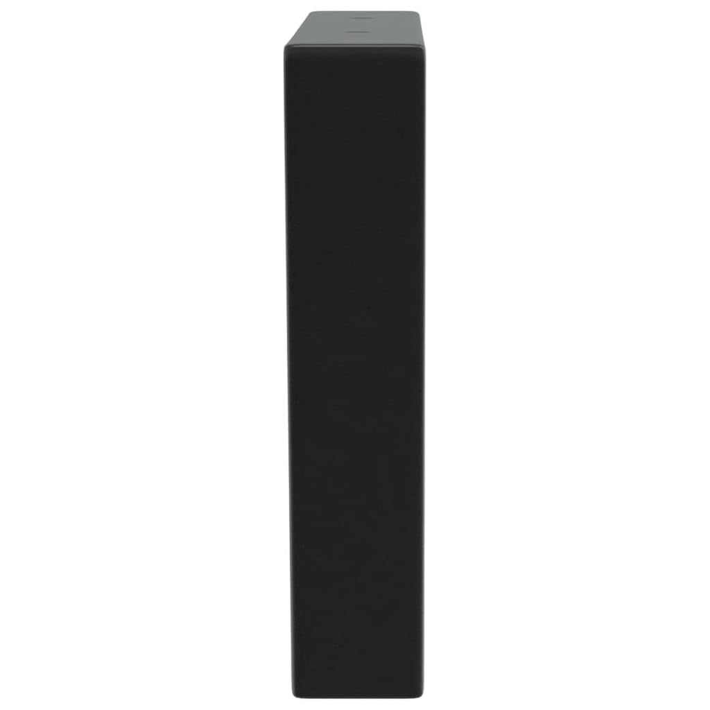 Soportes de Estante para Lavabo 2 Unidades Trapecio Acero Negro, Soportes de Pared para Baño y Cocina, Estantes Flotantes de Almacenamiento y Exhibición, Diseño Práctico
