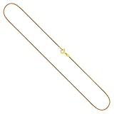 Echte Goldkette in 585 Gold 14 Karat, in Deutschland hergestellt, gepunzt und mit Feingehaltstempel versehen. Zusätzlich erhalten Sie ein edles Schmucketui, mit dem Sie die Kette verschenken können ohne sich um die Geschenkverpackung kümmern zu müssen.