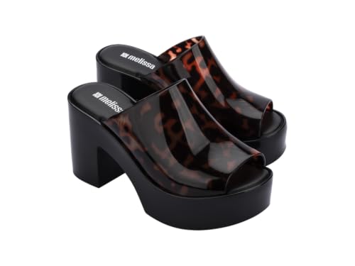 Image of Melissa Mule Heel Collection - Fashion Sandal for Women - Iridescent Comfortable Mule Style - High-Shine Upper with Bubblegum Scent - Chic and Sophisticated