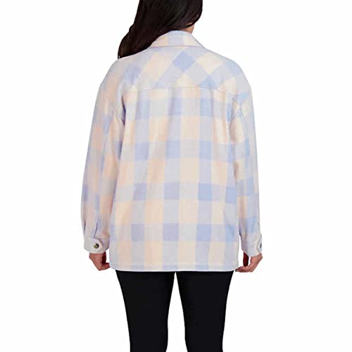 HFX Women's Long Sleeve Cozy Shacket Shirt Jacket3