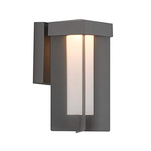 Lanterne murale extérieur LED étanche et antirouille gris