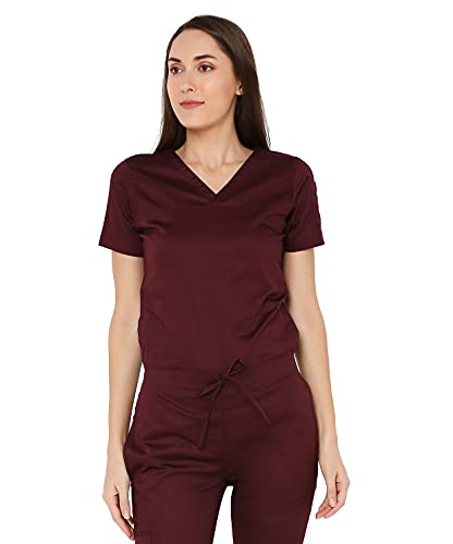 Image of Associated Uniforms Womens Cotton Slim Fit Scrub Suit with Lycra /Spandex /Stretch feel (LYCO)
