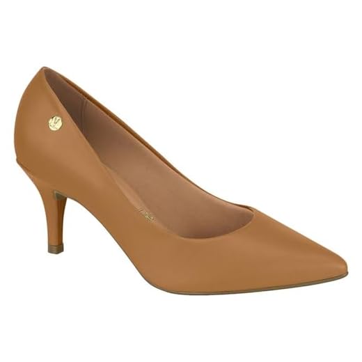 Scarpin Feminino Salto Médio Pelica Camel Vizzano 1185.702