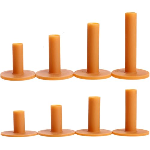 GERUI Lot de 8 tees de golf en caoutchouc pour tapis de practice Tee de golf en caoutchouc durable pour l'hiver Tees en caoutchouc souple pour intérieur et...