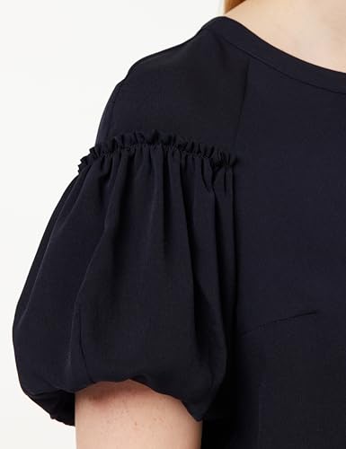 French Connection Damen Oberteil mit leichten Puffärmeln Bluse, Utility-Blau, M