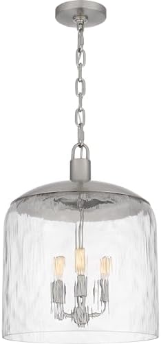 Quoizel Selma 3-Light Brushed Nickel Pendant Light