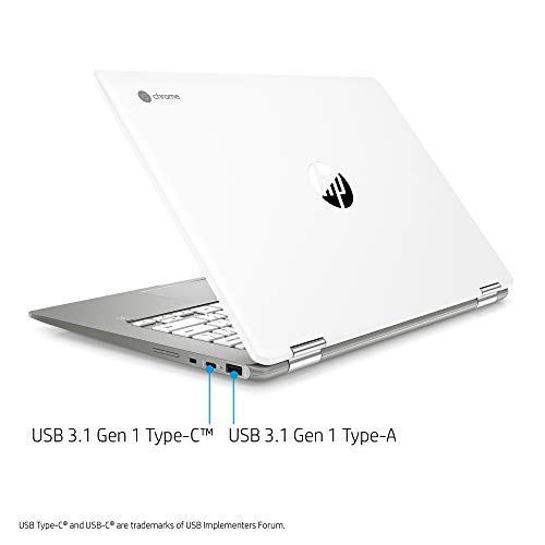 HP X360 14インチ HD WLEDバックライト付きタッチスクリーン 2イン1 Chromebook ノートパソコン Intel Pentium Silver N5000 4GB DDR4 128GB eMMC WiFi Bluetooth ウェブカ