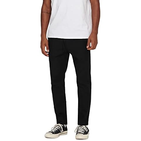 ONLY & SONS Men's Black Crop Jogging Pants Cover