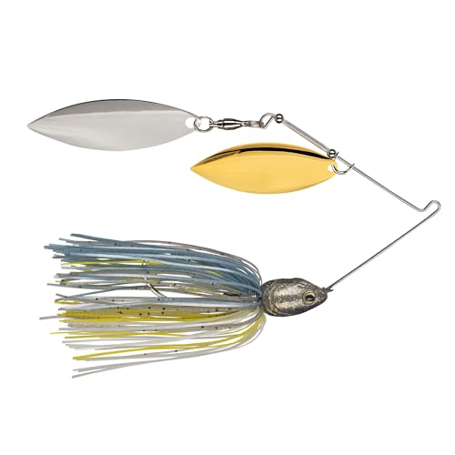 Strike King Tour Grade Spinnerbait Fishing Lure, 4/0 Single Gamakatsu Hook, Weight Forward Head Design