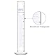 Labasics 1er-Pack 50 ml Messzylinder aus Borosilikatglas, Schwerer Messzylinder für den Laborgebrauch