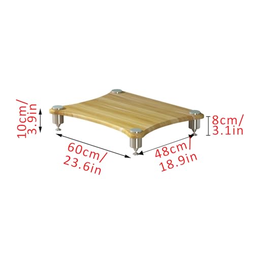 Genérico Soporte de Audio y vídeo de Dos Niveles para Altavoces - Gabinete para componentes de Audio, receptores, Consolas de Videojuegos y Equipos de Entretenimiento - Rack Hi-Fi para Salas de Estar - imagen 2