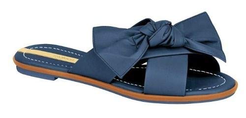 Chinelo Rasteira Feminina Moleca C/lacinho Verniz