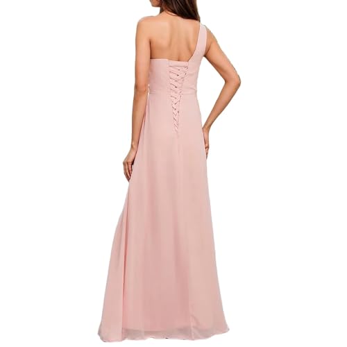 Junior Bridesmaid Dresses for Girls One Shoulder Chiffon Bridesmaid Dress for Juniors Long Girls Formal Dress3