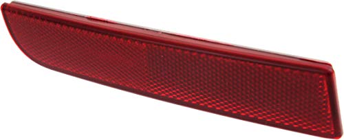 Go-Parts - Rear Bumper Reflector Light for Mitsubishi Lancer 2008-2017, Outlander Sport/RVR 2011-2012, Left (Driver) & Right (Passenger), Replacement 2009 2010 2011 2012 2013 2014 2015 2016 - Thumbnail 2